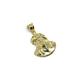 10K Yellow Gold Jesus Face Men's Pendant M GJP-030 - WORLDSTARBLING