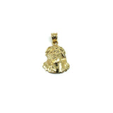 10K Yellow Gold Head of Jesus Man Pendant GJP-031 - WORLDSTARBLING