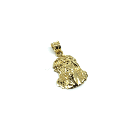 10K Yellow Gold Head of Jesus Man Pendant GJP-031 - WORLDSTARBLING