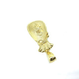 10K Yellow Gold Money Bag Men's Pendant GMP-002 - WORLDSTARBLING