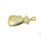 10 Karats Men's Gold Money Bag Pendant GMP-003 - WORLDSTARBLING