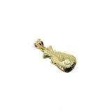 10K Yellow Gold Money Bag Men's Pendant GMP-004 - WORLDSTARBLING