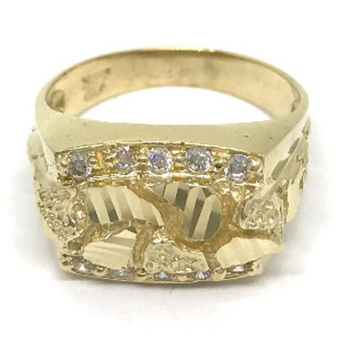 10K Nugget Ring GMRA-010 - WORLDSTARBLING
