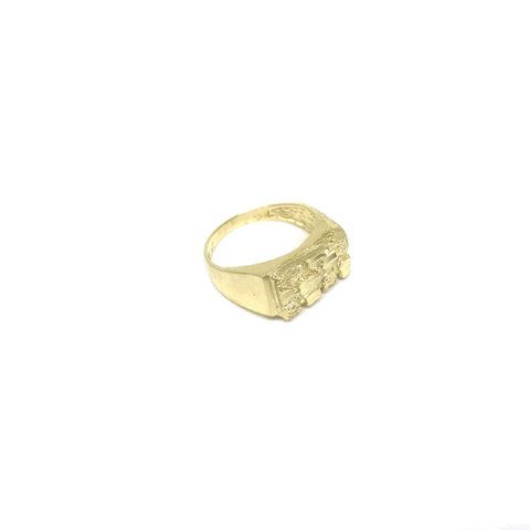 10K Nugget Ring GMRA-032 - WORLDSTARBLING