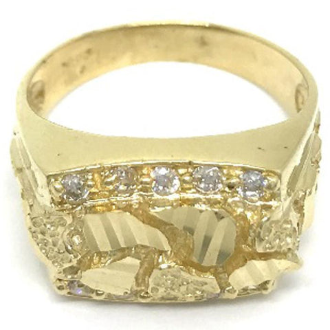 10K Nugget Ring GMRA-057 - WORLDSTARBLING