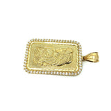10K Yellow Gold Lady Fortuna Bar LFG-005 - WORLDSTARBLING