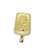 10K Yellow gold pendant Lady Fortuna LFG-006 - WORLDSTARBLING