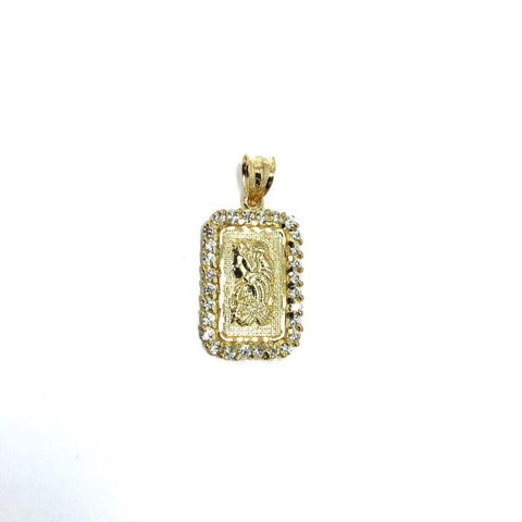 10K Gold Pendant Punk Swiss Lady Fortune LFG-008 - WORLDSTARBLING