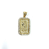 10K Yellow Gold Pendant Lady Fortuna LFG-009 - WORLDSTARBLING