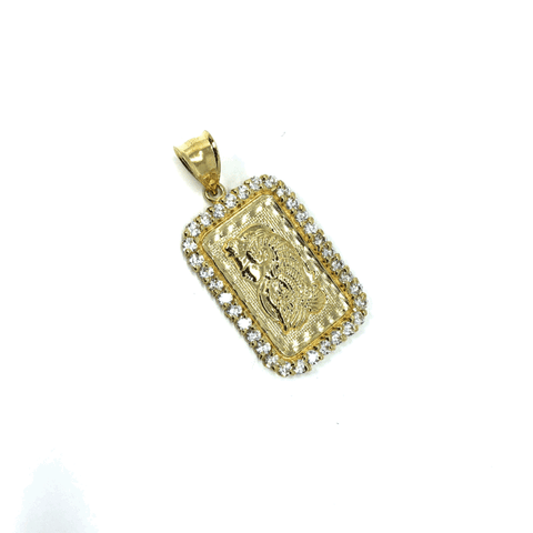 10K Yellow Gold Pendant Lady Fortuna LFG-009 - WORLDSTARBLING
