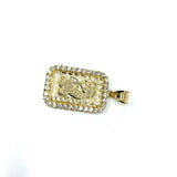 10K Yellow Gold Pendant Lady Fortuna LFG-009 - WORLDSTARBLING