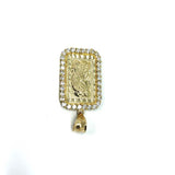 10K Yellow Gold Pendant Lady Fortuna LFG-009 - WORLDSTARBLING