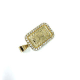 10K Yellow Gold Pendant Lady Fortuna LFG-009 - WORLDSTARBLING
