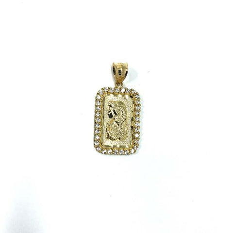 10 Karats Yellow Gold Men's Lady Fortuna Pendant GMP-003 - WORLDSTARBLING