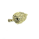 10K Yellow Gold Lion Gold Diamond Cut Pendant L LGP-012 - WORLDSTARBLING