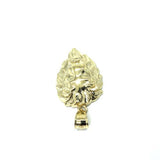 10K Yellow Gold Lion Pendant with Diamond Cut M LGP-013 - WORLDSTARBLING