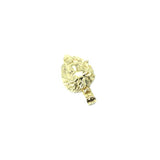 10K Yellow Gold Lion Pendant with Diamond Cut LGP-015 - WORLDSTARBLING