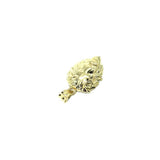 10K Yellow Gold Lion Pendant with Diamond Cut LGP-015 - WORLDSTARBLING