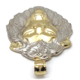 10K Yellow Gold and White Lion Pendant LGP_001 - WORLDSTARBLING