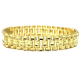 10K 11MM Rolly ID Bracelet MB-002 - WORLDSTARBLING