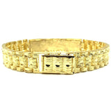 10K 11MM Rolly ID Bracelet MB-002 - WORLDSTARBLING