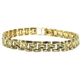10K 6MM Diamond Cut Bracelet MB-006 - WORLDSTARBLING