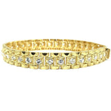 10K 9MM Rolly Bracelet CZ MB-008 - WORLDSTARBLING