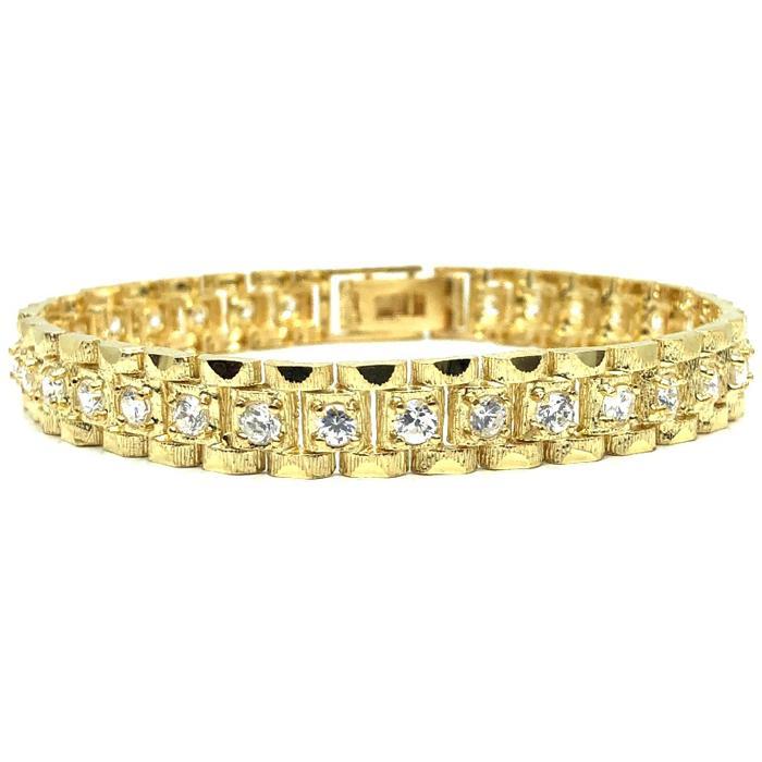 10K 9MM Rolly Bracelet CZ MB-008 - WORLDSTARBLING
