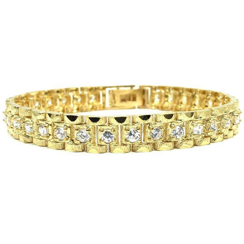 10K 9MM Rolly Bracelet CZ MB-008 - WORLDSTARBLING
