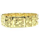 10K 17MM Nugget Bracelet MB-016 - WORLDSTARBLING