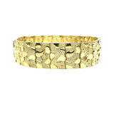 10K 17MM Nugget Bracelet MB-016 - WORLDSTARBLING