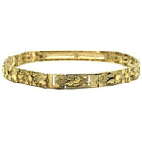 10K 5MM Nugget ID Bracelet MB-018 - WORLDSTARBLING