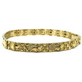 10K 5MM Nugget ID Bracelet MB-018 - WORLDSTARBLING