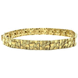 10K 7MM Nugget ID Bracelet MB-019 - WORLDSTARBLING