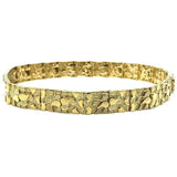 10K 7MM Nugget ID Bracelet MB-019 - WORLDSTARBLING