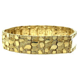 10K 14MM Nugget ID Bracelet MB-022 - WORLDSTARBLING