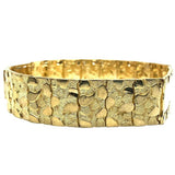 10K 17MM Nugget ID Bracelet MB-023 - WORLDSTARBLING