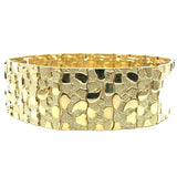 10K 23MM Nugget ID Bracelet MB-024 - WORLDSTARBLING
