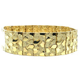 10K 20MM Nugget ID Bracelet MB-025 - WORLDSTARBLING