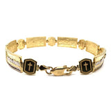10K Yellow Gold 10MM The Last Cone & Cross Bracelet MBG-030 - WORLDSTARBLING