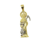 10K Yellow Gold Grim Reaper Pendant XL MPG-360 - WORLDSTARBLING