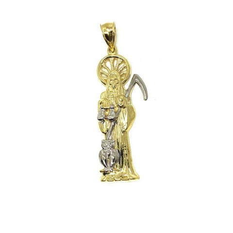 10K Yellow Gold Grim Reaper Pendant XL MPG-360 - WORLDSTARBLING