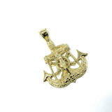 10 Karat Gold Anchor Men Pendant MPG-361 - WORLDSTARBLING