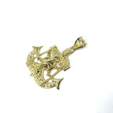 10 Karat Gold Anchor Men Pendant MPG-361 - WORLDSTARBLING