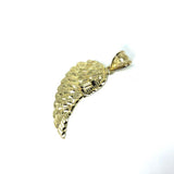10K Yellow Gold Diamond Cut Angel Pendant L MPG-363 - WORLDSTARBLING