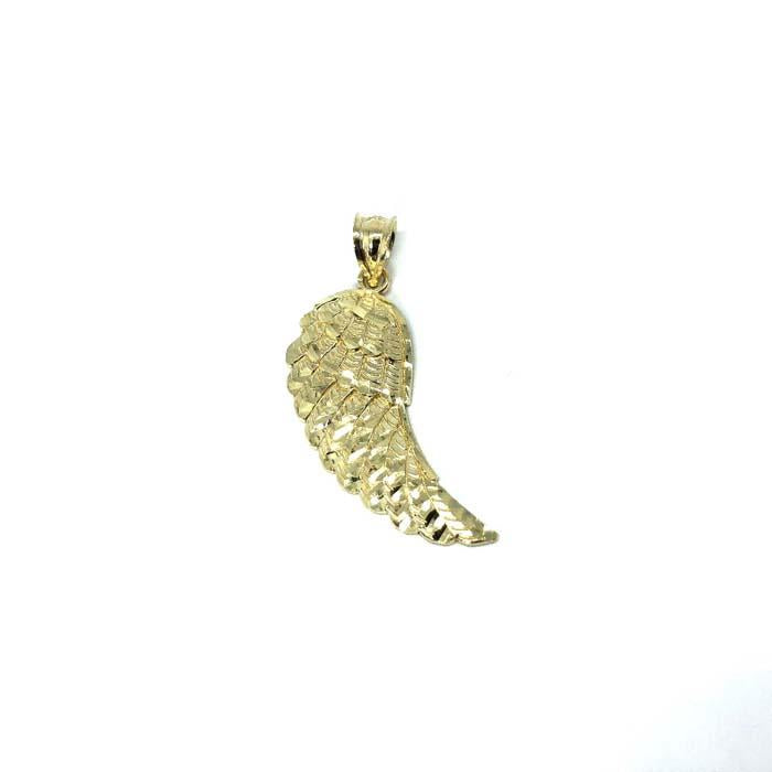 10K Yellow Gold Angel Wing Pendant MPG-365 - WORLDSTARBLING
