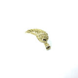 10K Yellow Gold Small Angel Wing With Diamond Cut MPG-366 - WORLDSTARBLING