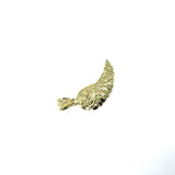 10K Yellow Gold Small Angel Wing With Diamond Cut MPG-366 - WORLDSTARBLING