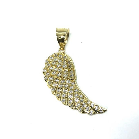 Angel Wing Pendant in 10K Gold with Zircons M MPG-367 - WORLDSTARBLING