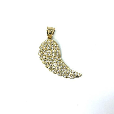 Angel Wing in 10K Gold with Cubic Zircons MPG-368 - WORLDSTARBLING